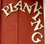 Planning Sign on old office [Click here to view full size picture]